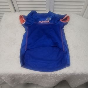 Pet First Florida Gators dog shirt size M. 12" across 19" length.